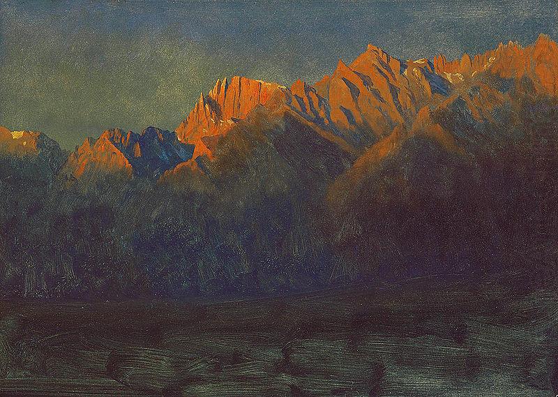 Albert Bierstadt Sunrise in the Sierras china oil painting image